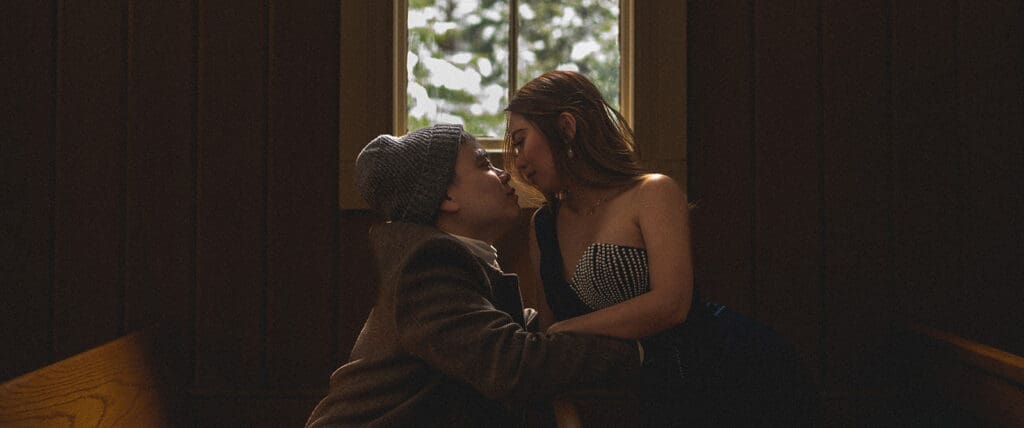 intimate moment in yosemite church